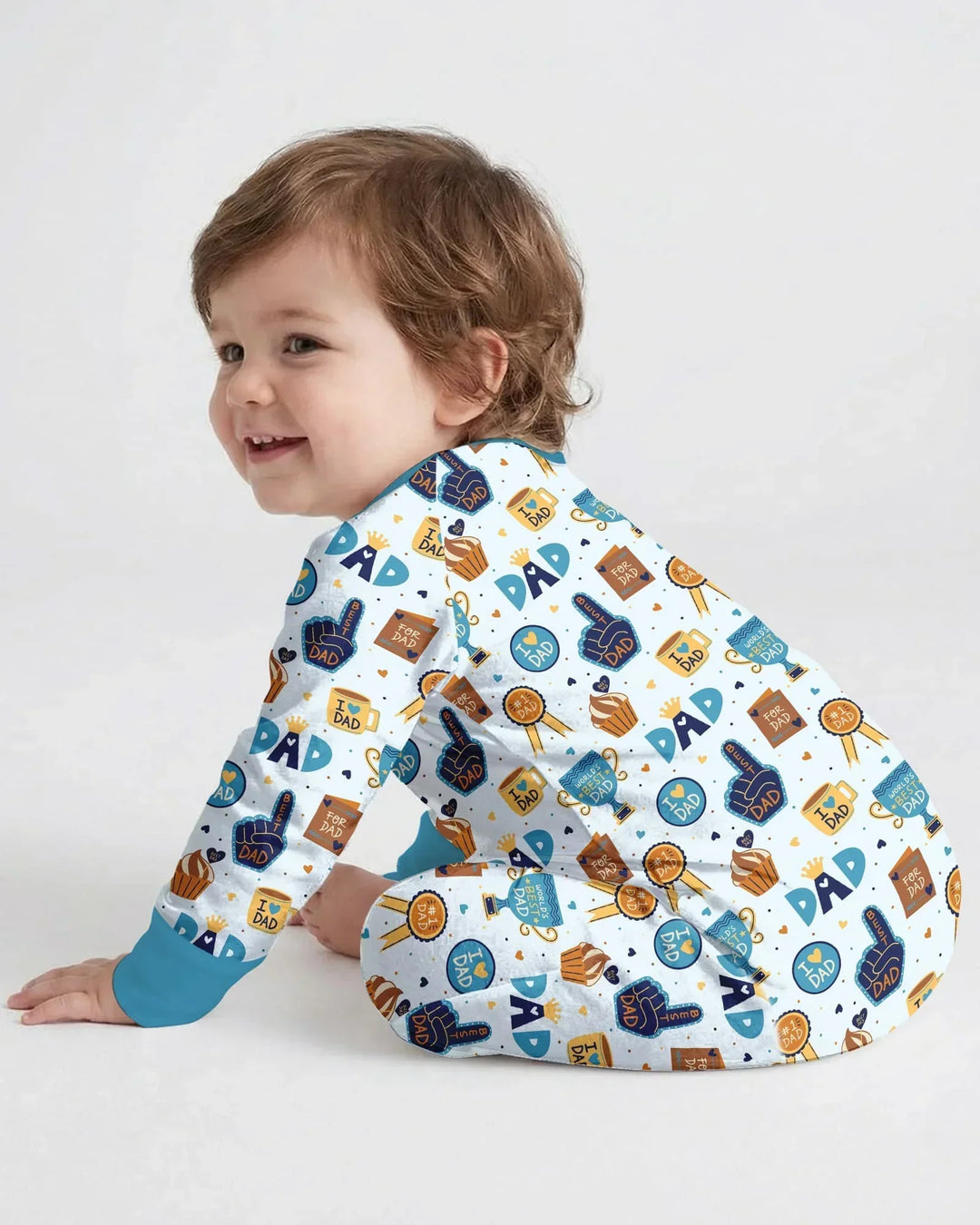 Gerippte Babykleidung mit individuellem Foto - Weich &amp; Skizzenhaft