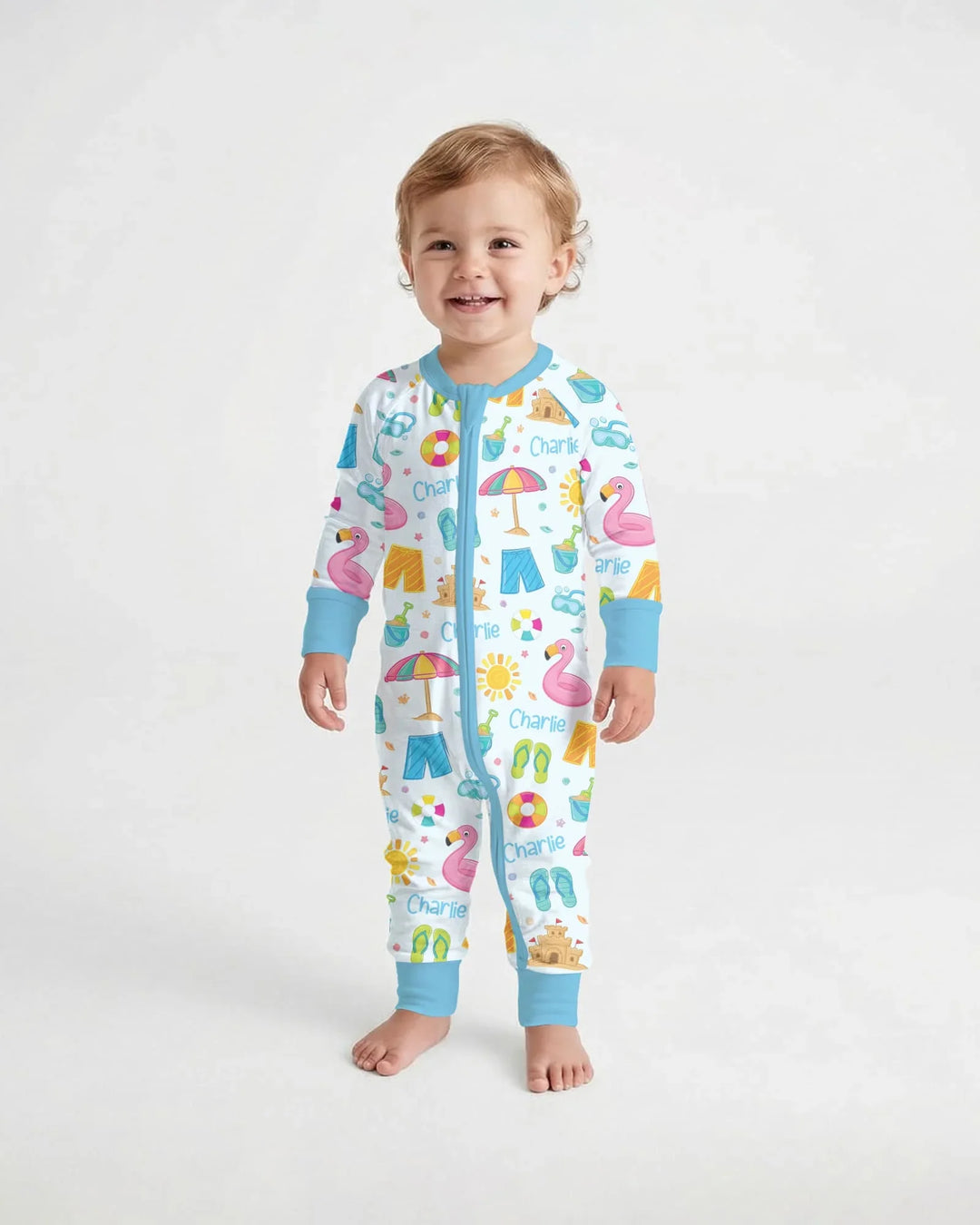 Gerippte Babykleidung mit individuellem Foto - Weich &amp; Skizzenhaft