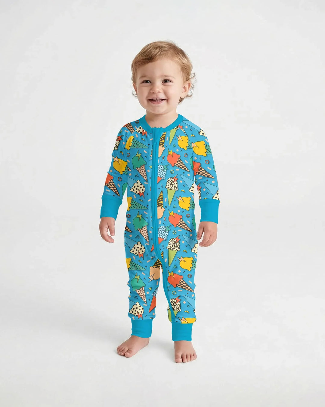 Gerippte Babykleidung mit individuellem Foto - Weich &amp; Skizzenhaft