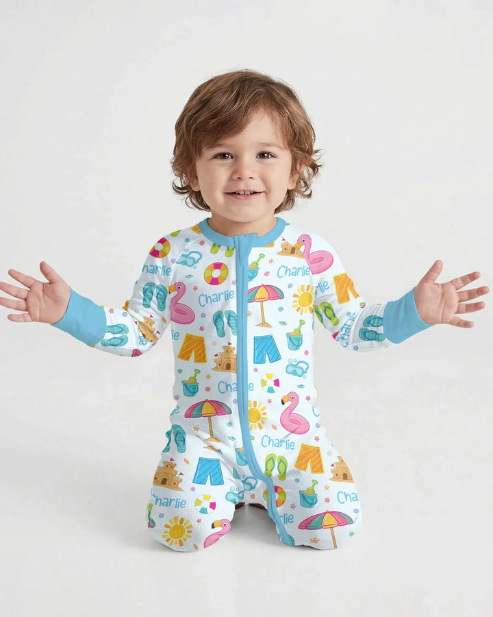 Gerippte Babykleidung mit individuellem Foto - Weich &amp; Skizzenhaft