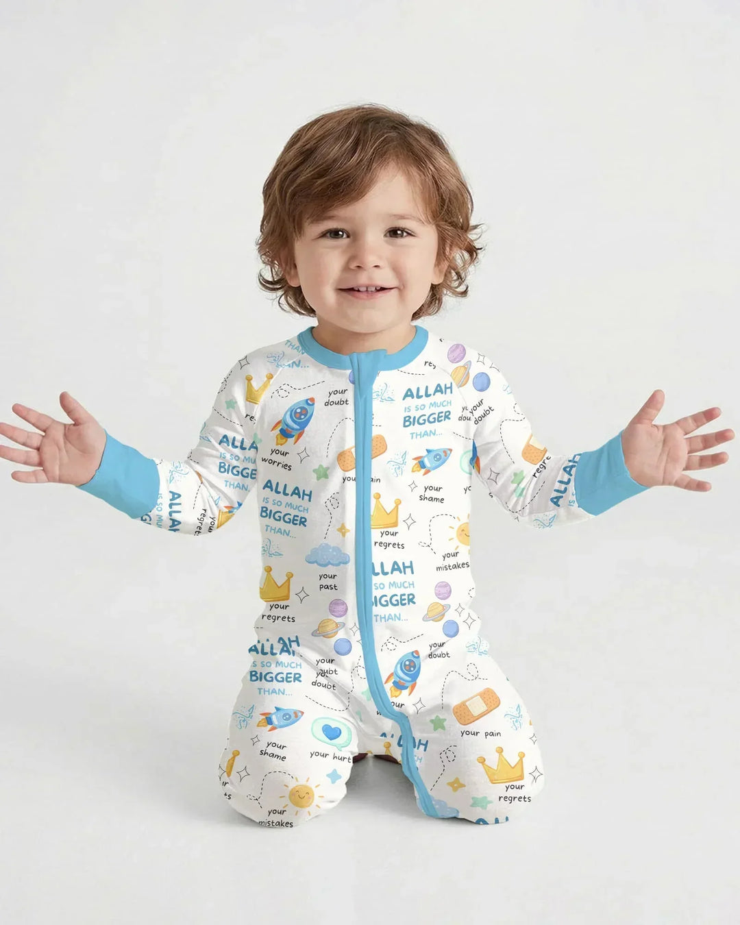 Gerippte Babykleidung mit individuellem Foto - Weich &amp; Skizzenhaft