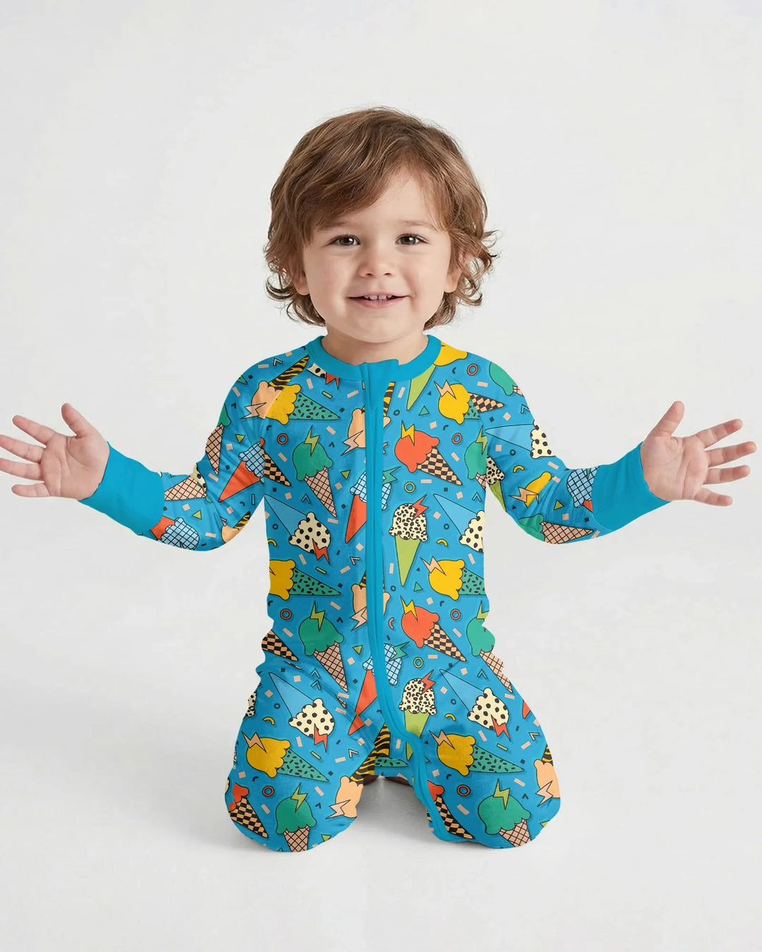 Gerippte Babykleidung mit individuellem Foto - Weich &amp; Skizzenhaft