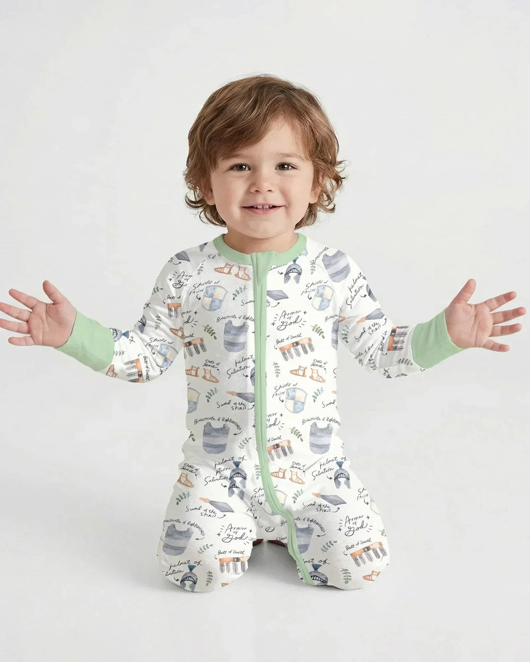 Gerippte Babykleidung mit individuellem Foto - Weich &amp; Skizzenhaft