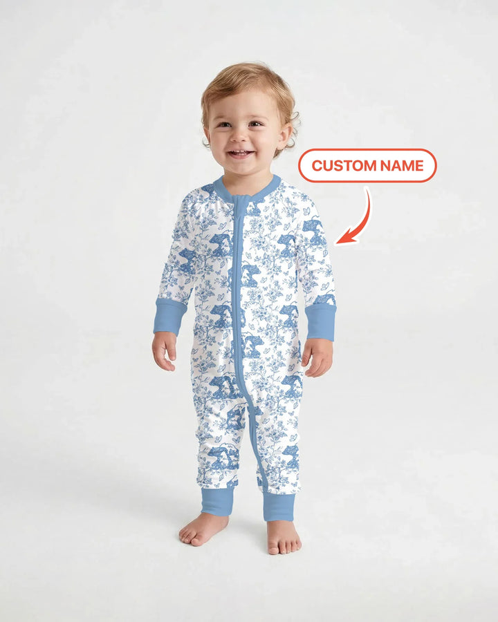 Gerippte Babykleidung mit individuellem Foto - Weich &amp; Skizzenhaft