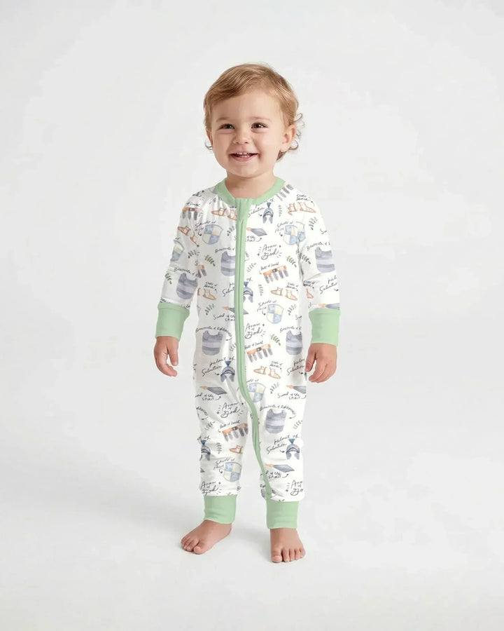 Gerippte Babykleidung mit individuellem Foto - Weich &amp; Skizzenhaft