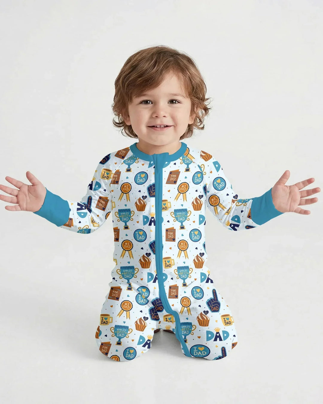 Gerippte Babykleidung mit individuellem Foto - Weich &amp; Skizzenhaft