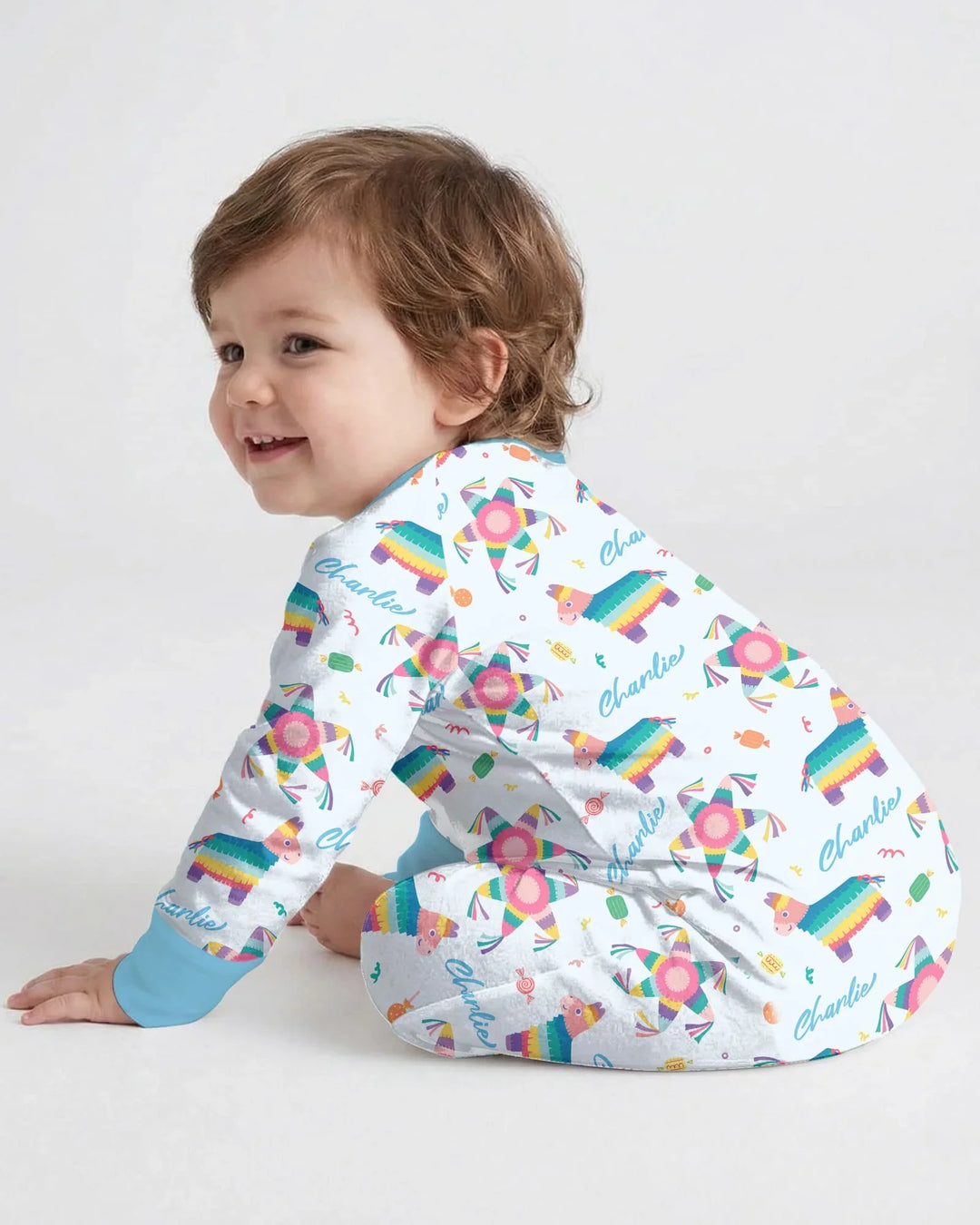 Gerippte Babykleidung mit individuellem Foto - Weich &amp; Skizzenhaft