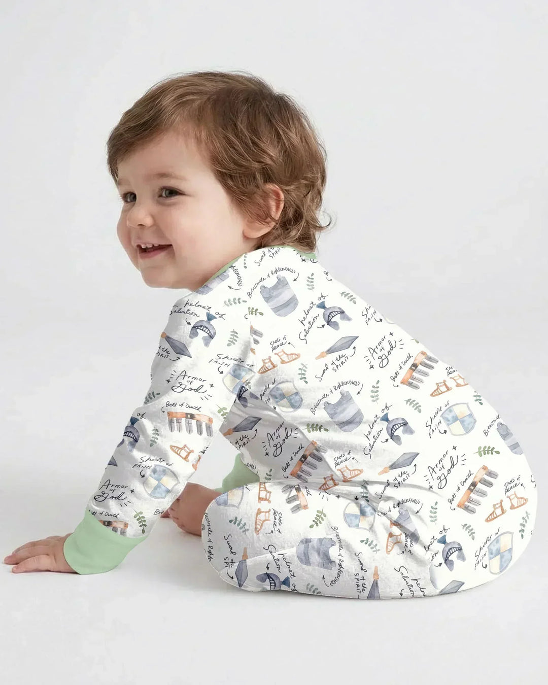 Gerippte Babykleidung mit individuellem Foto - Weich &amp; Skizzenhaft