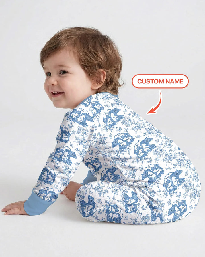 Gerippte Babykleidung mit individuellem Foto - Weich &amp; Skizzenhaft