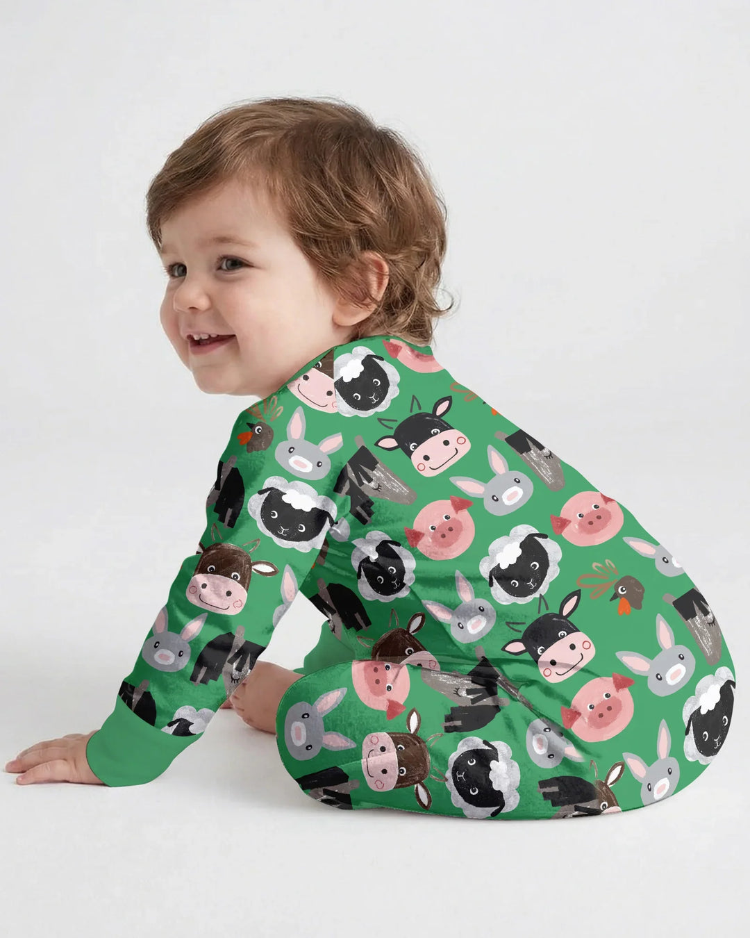 Gerippte Babykleidung mit individuellem Foto - Weich &amp; Skizzenhaft