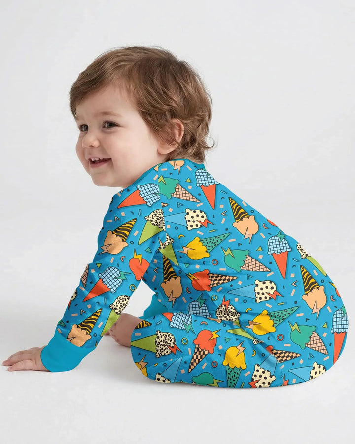 Gerippte Babykleidung mit individuellem Foto - Weich &amp; Skizzenhaft