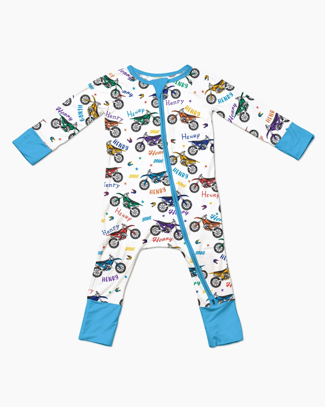 Dirt Track Dreamer Custom Name Daddy & Me Matching Bamboo Convertible Zippy