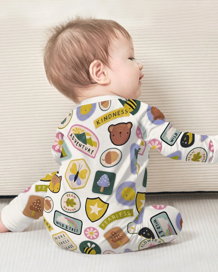 Gerippte Babykleidung mit individuellem Foto - Weich &amp; Skizzenhaft