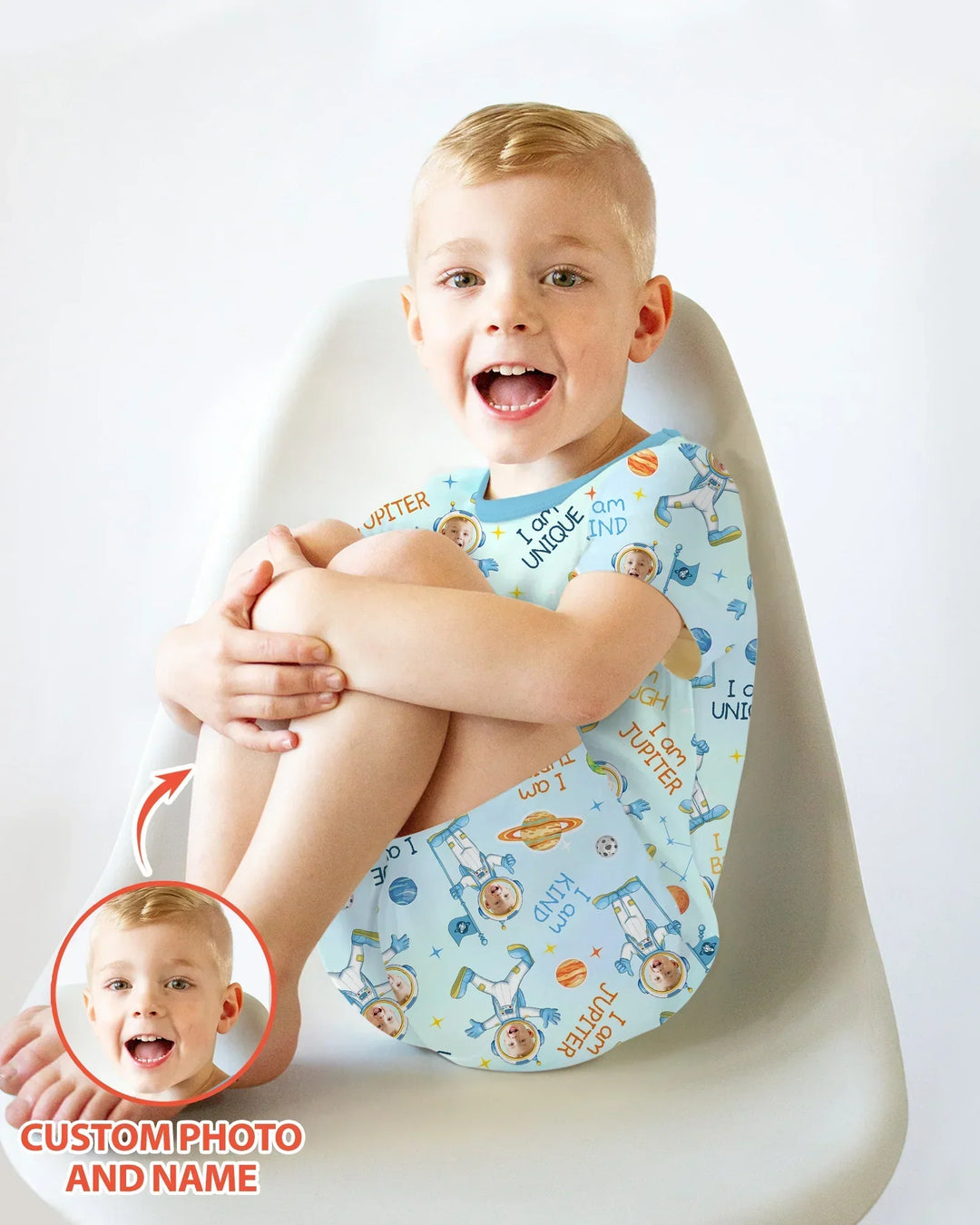 Zweiteiliges, kurzärmliges Pyjama-Set mit Marienkäfern