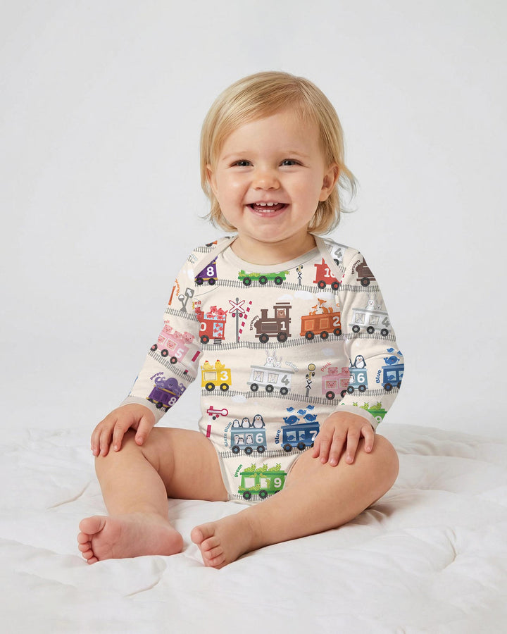 Gerippte Babykleidung mit individuellem Foto - Weich &amp; Skizzenhaft