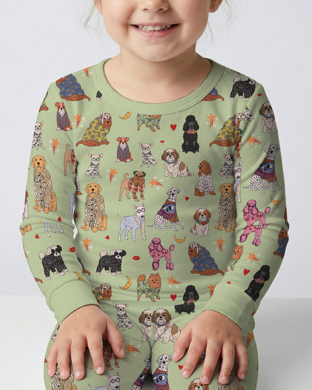Paws In Pajamas Bamboo Two Piece Long Sleeve Pajama Set