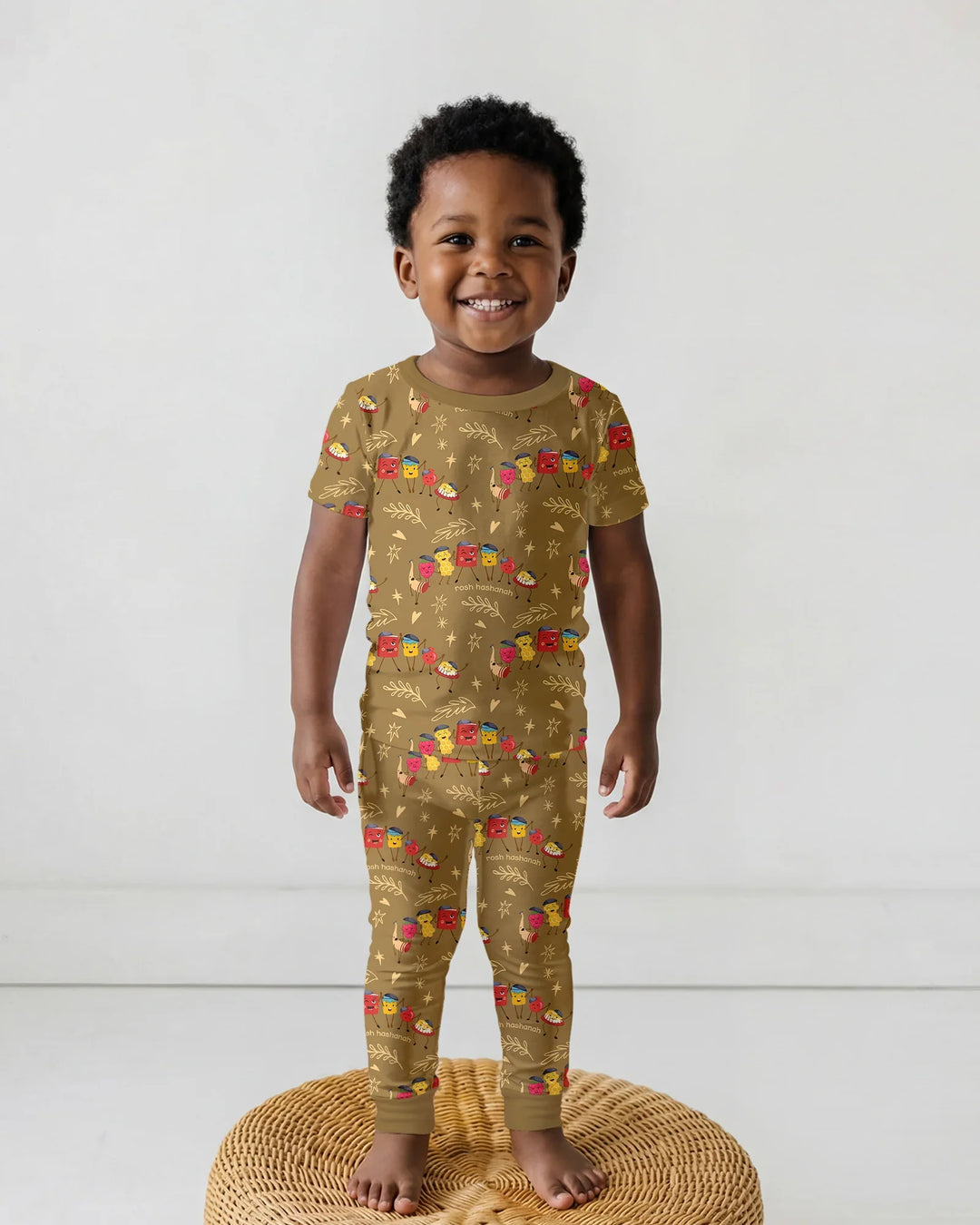 Zweiteiliges, kurzärmliges Pyjama-Set mit Marienkäfern