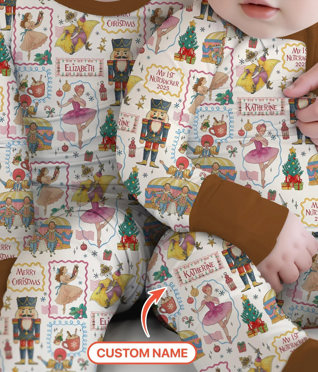 Gerippte Babykleidung mit individuellem Foto - Weich &amp; Skizzenhaft