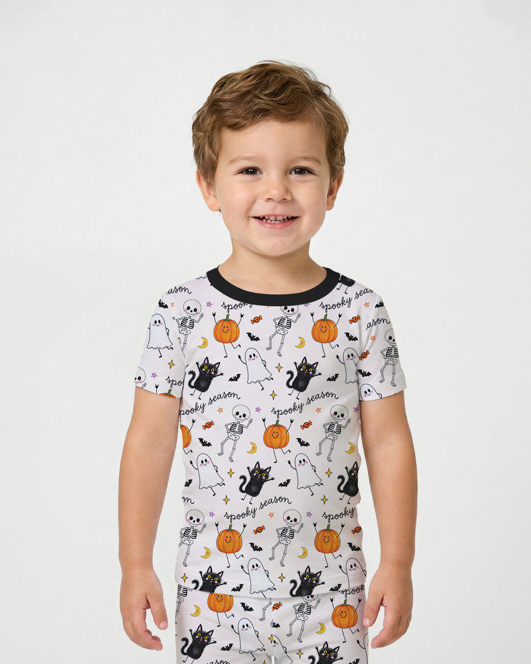 Zweiteiliges, kurzärmliges Pyjama-Set mit Marienkäfern