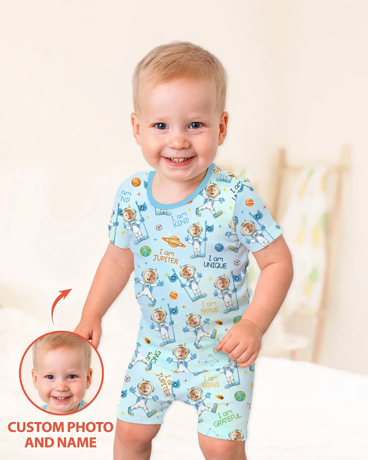 Zweiteiliges, kurzärmliges Pyjama-Set mit Marienkäfern