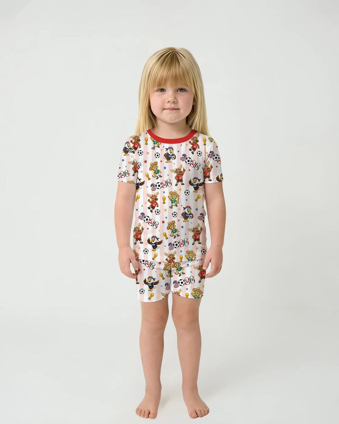 Schlafanzug-Set zweiteilig, kurze Ärmel, kurze Hose, Bambus