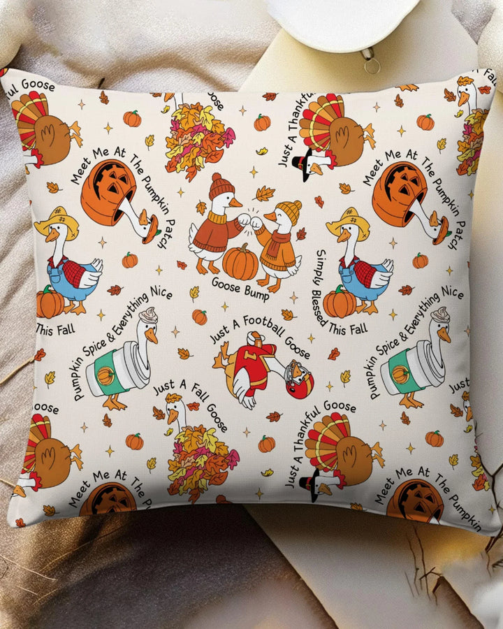 Just A Fall Goose Family Matching Bamboo Pillow Case