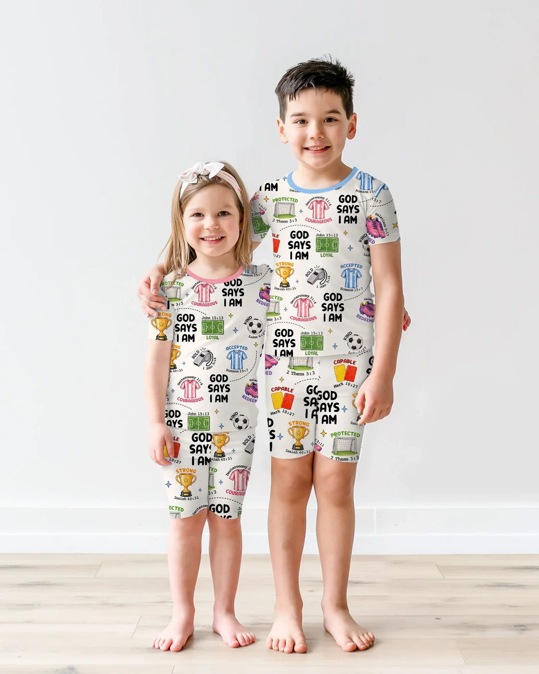 Schlafanzug-Set zweiteilig, kurze Ärmel, kurze Hose, Bambus
