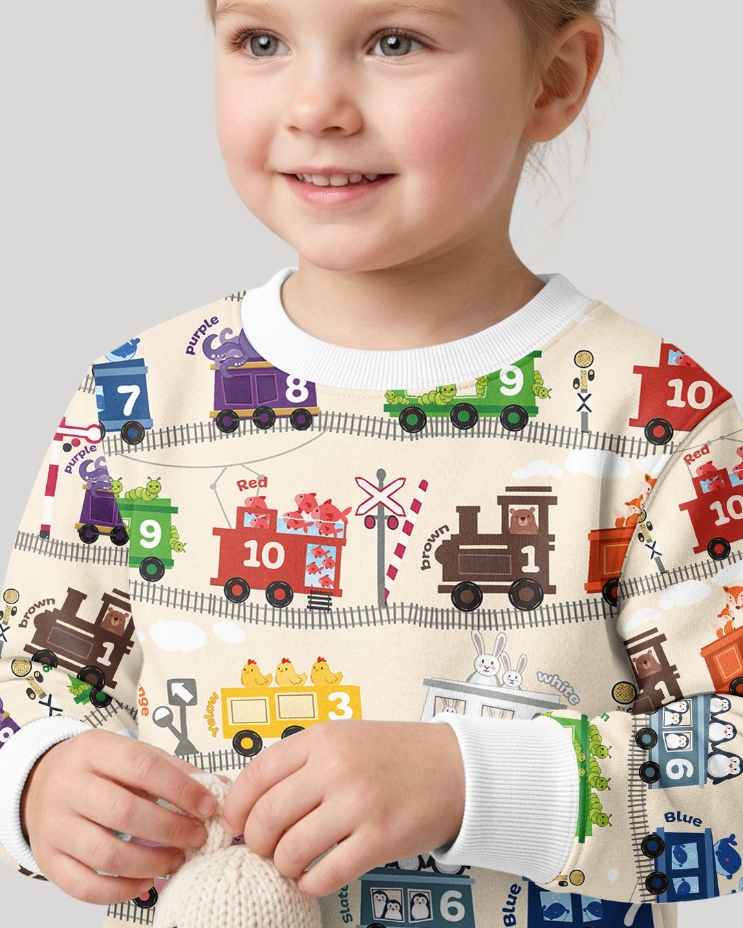Sweatshirt mit Rundhalsausschnitt aus Bambusfaser