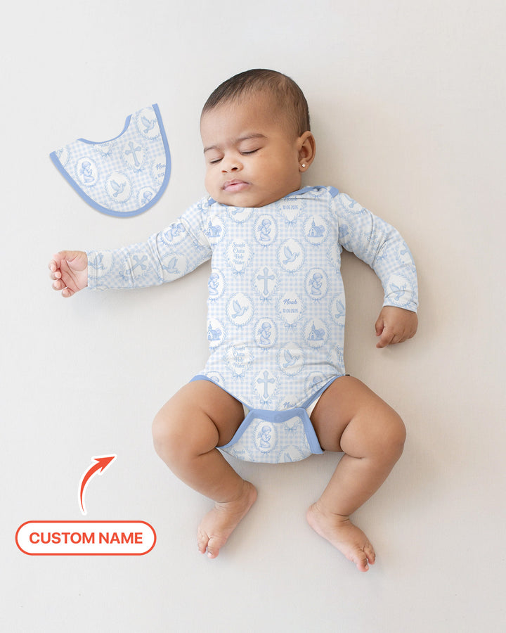 Gerippte Babykleidung mit individuellem Foto - Weich &amp; Skizzenhaft