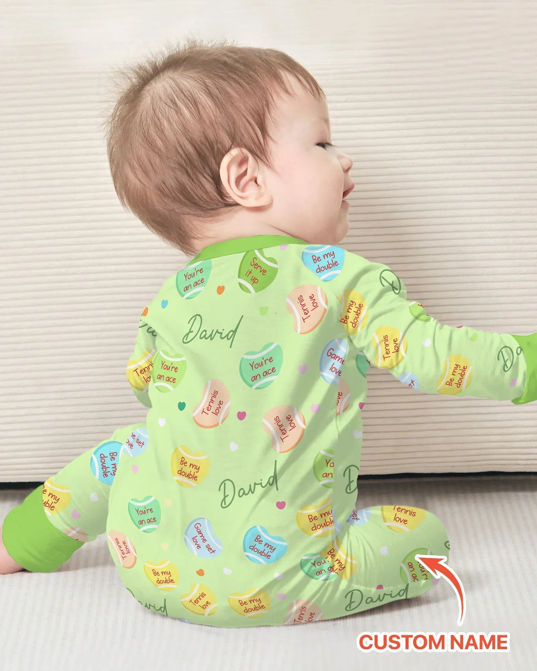 Gerippte Babykleidung mit individuellem Foto - Weich &amp; Skizzenhaft
