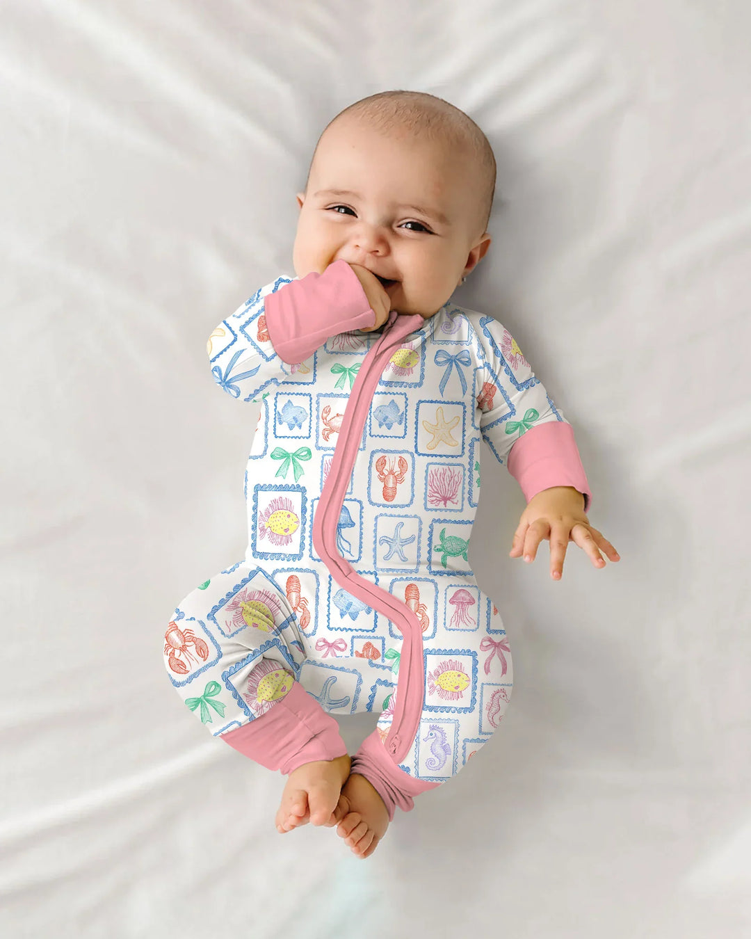 Gerippte Babykleidung mit individuellem Foto - Weich &amp; Skizzenhaft