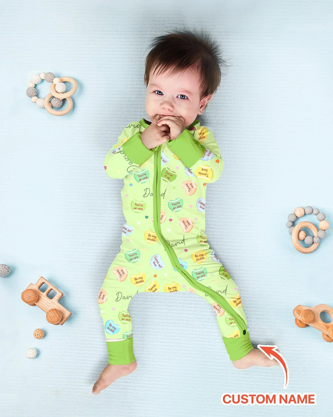 Gerippte Babykleidung mit individuellem Foto - Weich &amp; Skizzenhaft