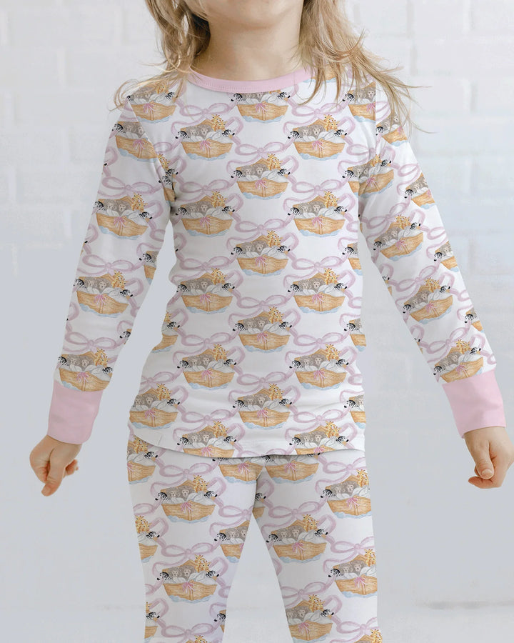 Noah's Ark Bamboo Two Piece Long Sleeve Pajama Set