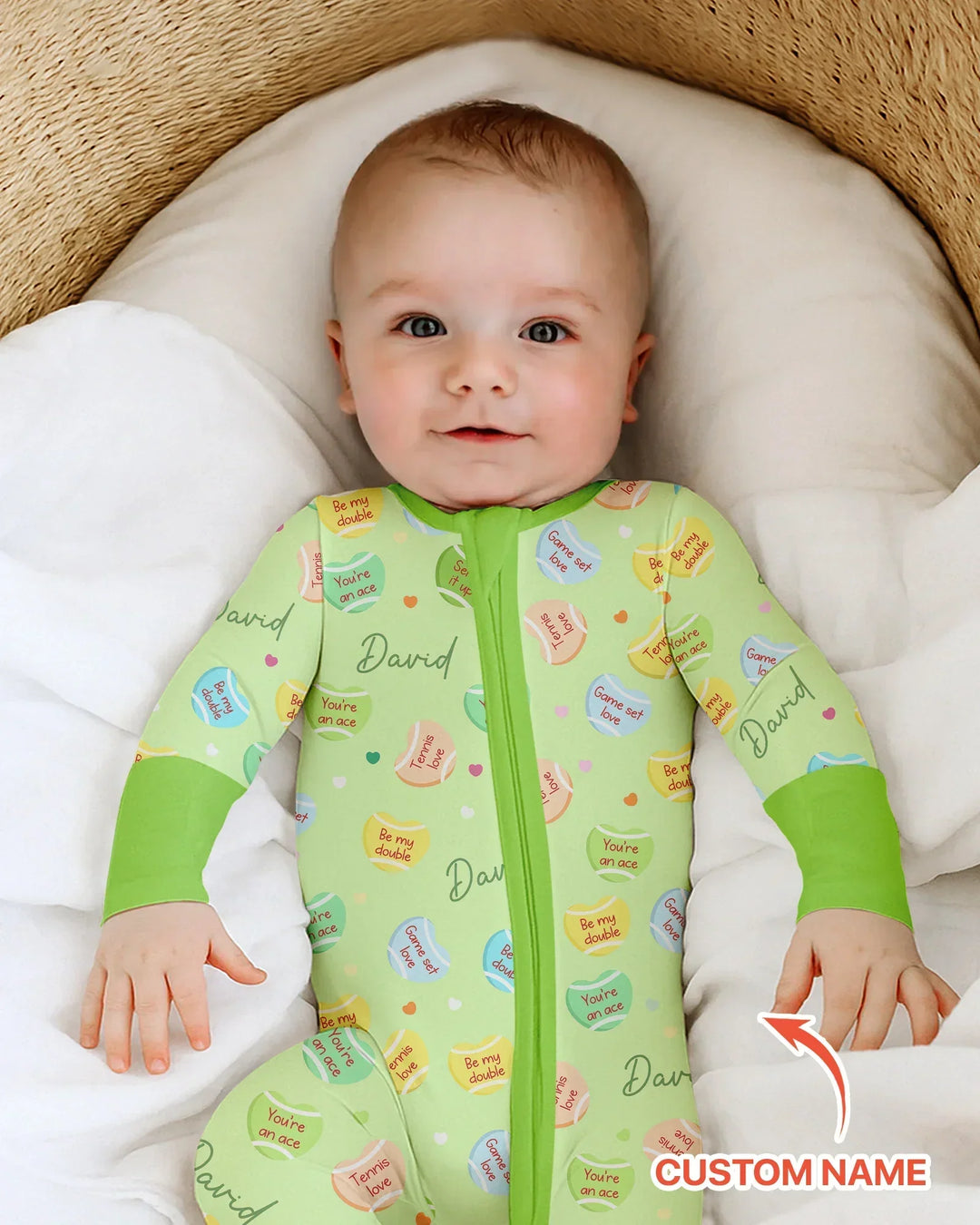 Gerippte Babykleidung mit individuellem Foto - Weich &amp; Skizzenhaft