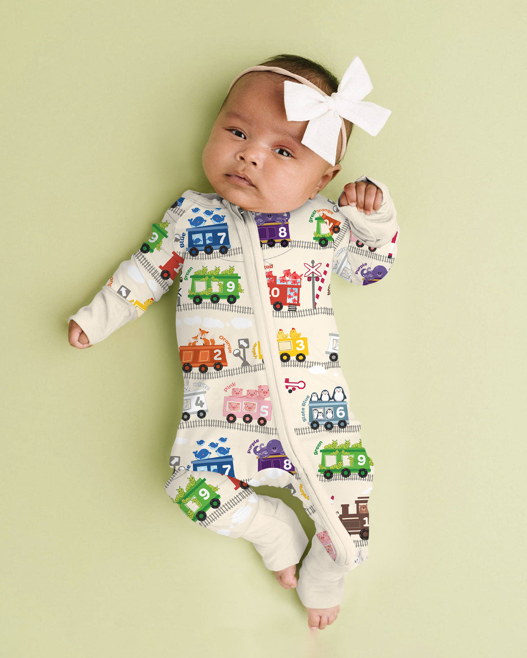 Gerippte Babykleidung mit individuellem Foto - Weich &amp; Skizzenhaft