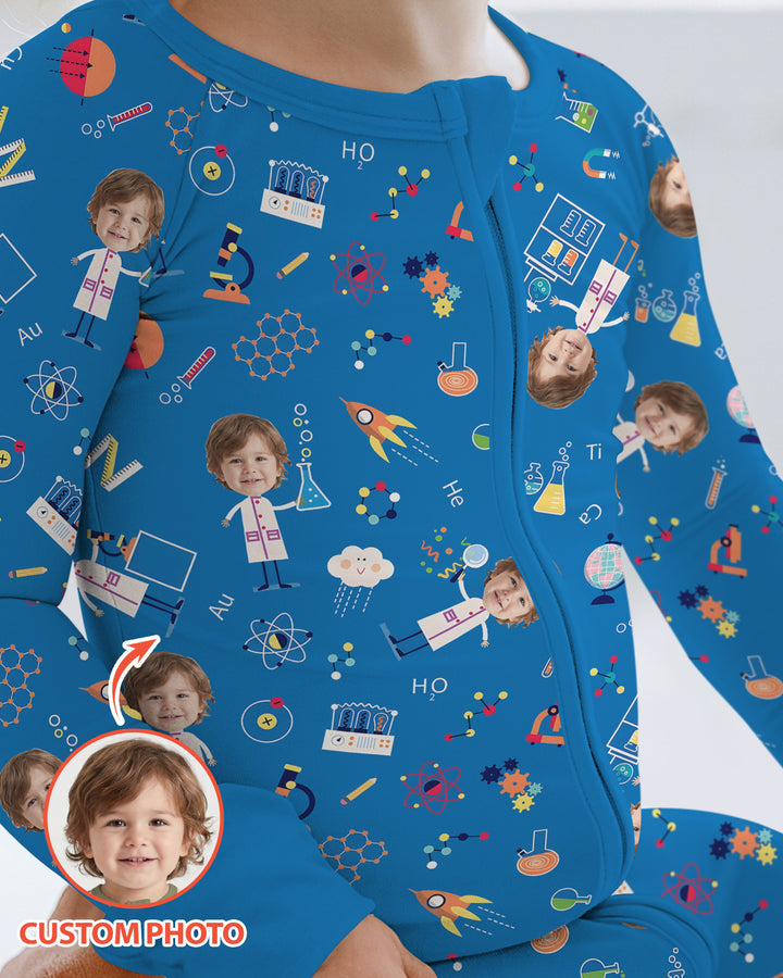 Gerippte Babykleidung mit individuellem Foto - Weich &amp; Skizzenhaft