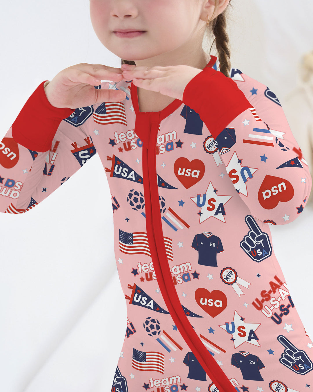 Soccer Party Team USA Bamboo Convertible Zippy