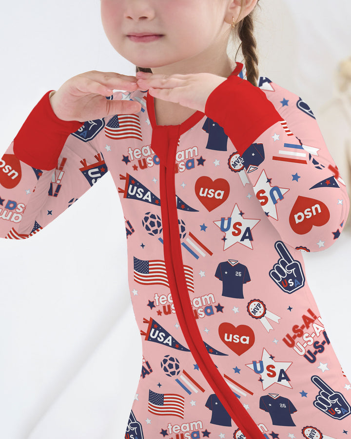 Soccer Party Team USA Bamboo Convertible Zippy