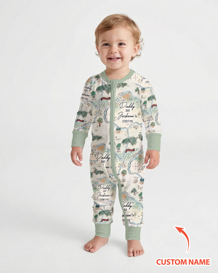 Mommy Daddy And Me Bedtime Story Family Matching Bamboo Convertible Zippy