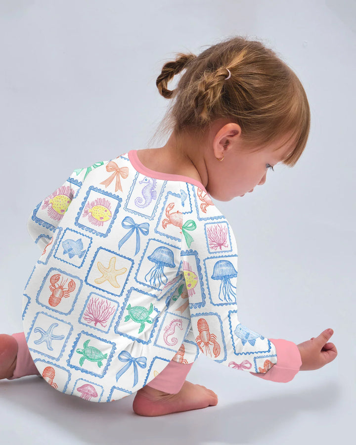 Gerippte Babykleidung mit individuellem Foto - Weich &amp; Skizzenhaft