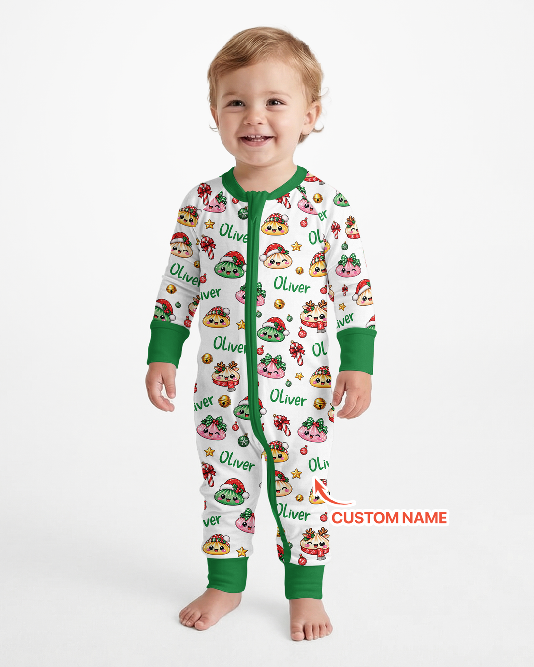 Custom Name Christmas Dumpling The Bow Bamboo Convertible Zippy