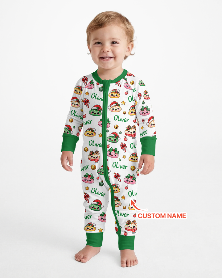 Custom Name Christmas Dumpling The Bow Bamboo Convertible Zippy