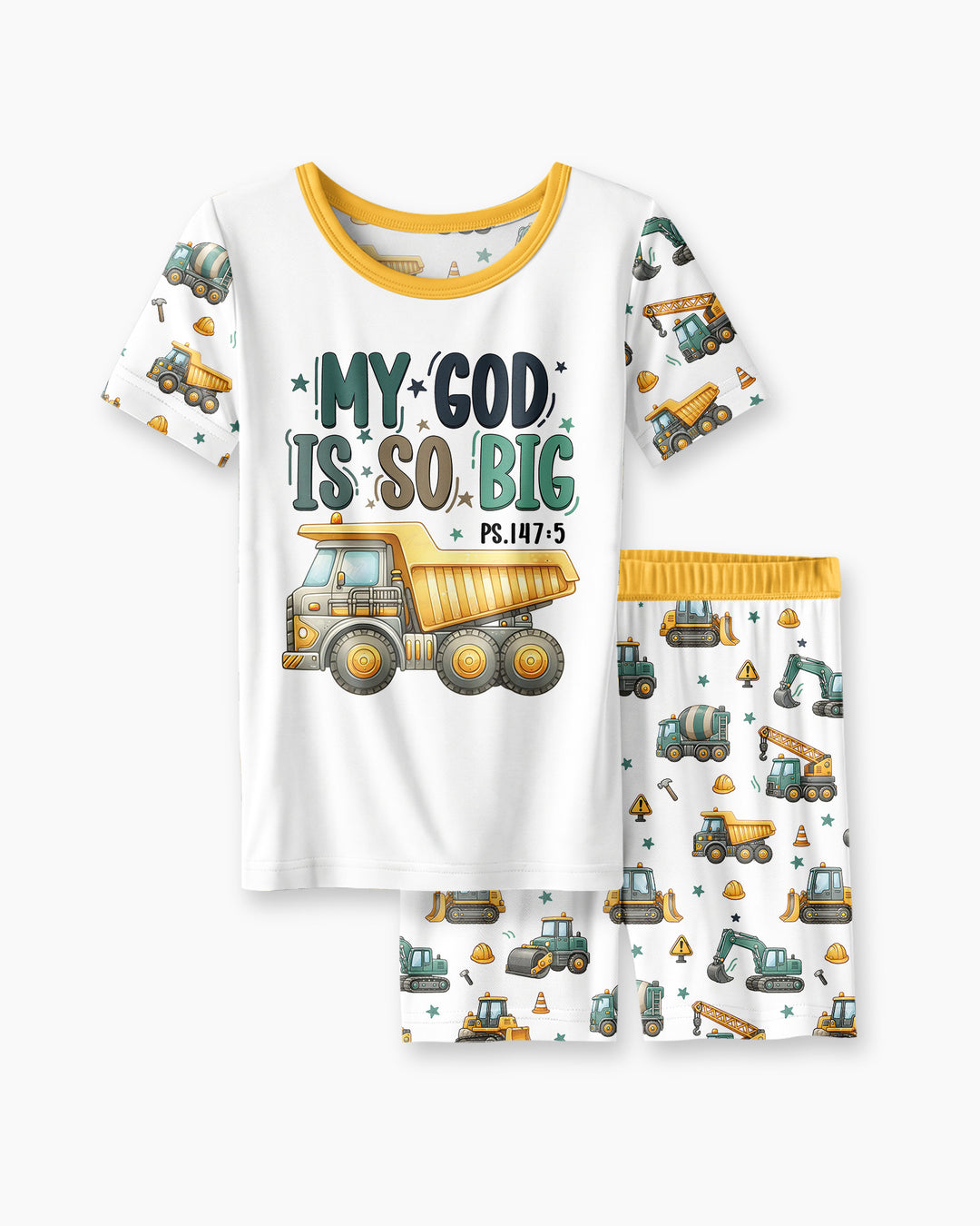 Schlafanzug-Set zweiteilig, kurze Ärmel, kurze Hose, Bambus