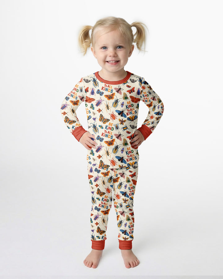 Be Kind To All Kinds Bamboo Two Piece Long Sleeve Pajama Set