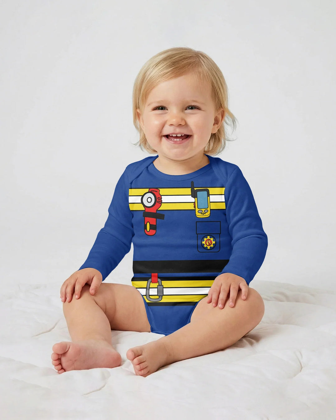 Gerippte Babykleidung mit individuellem Foto - Weich &amp; Skizzenhaft