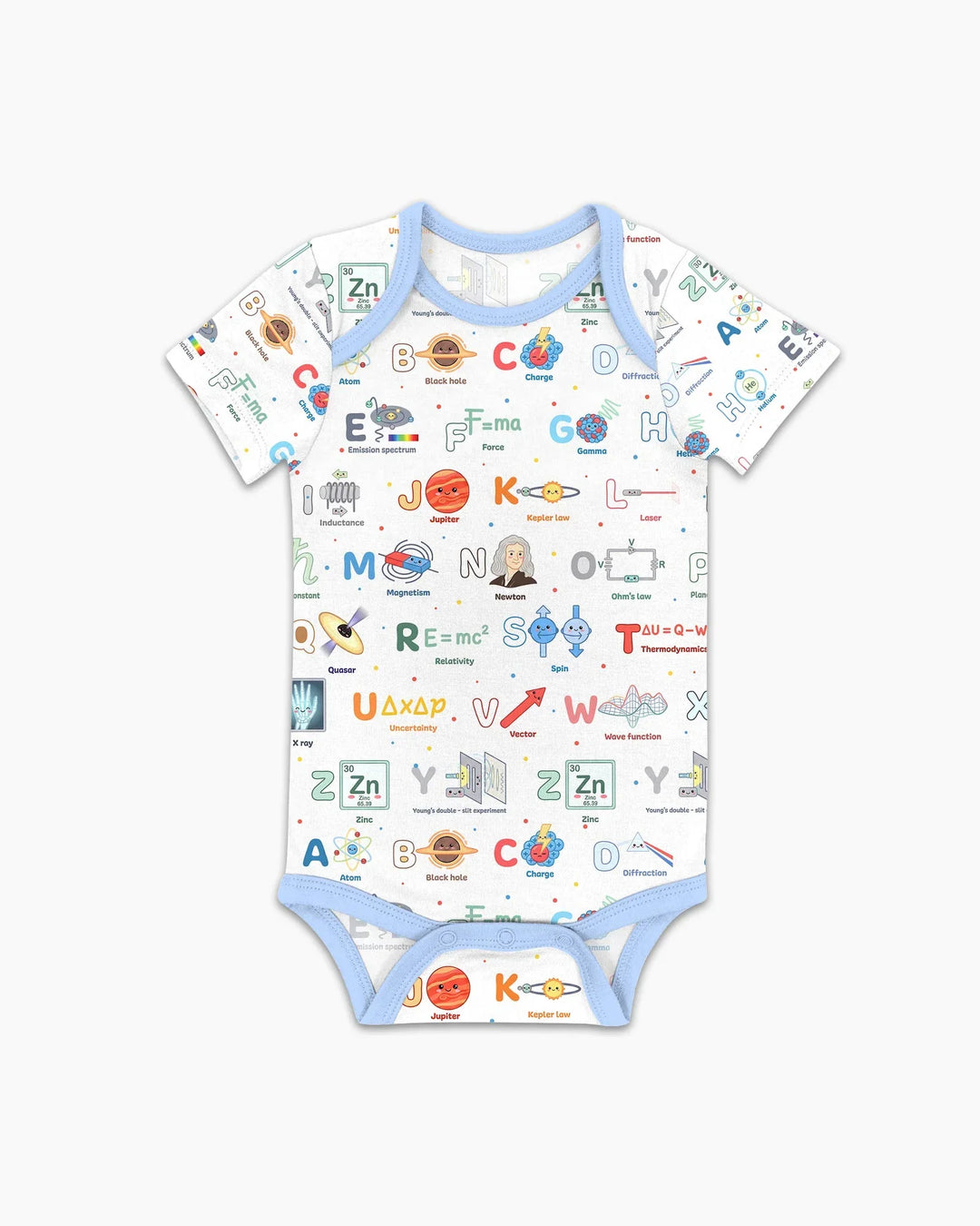 The Physics Alphabet Bamboo Bodysuit