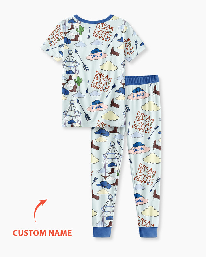 Zweiteiliges, kurzärmliges Pyjama-Set mit Marienkäfern