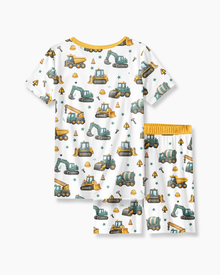 Schlafanzug-Set zweiteilig, kurze Ärmel, kurze Hose, Bambus
