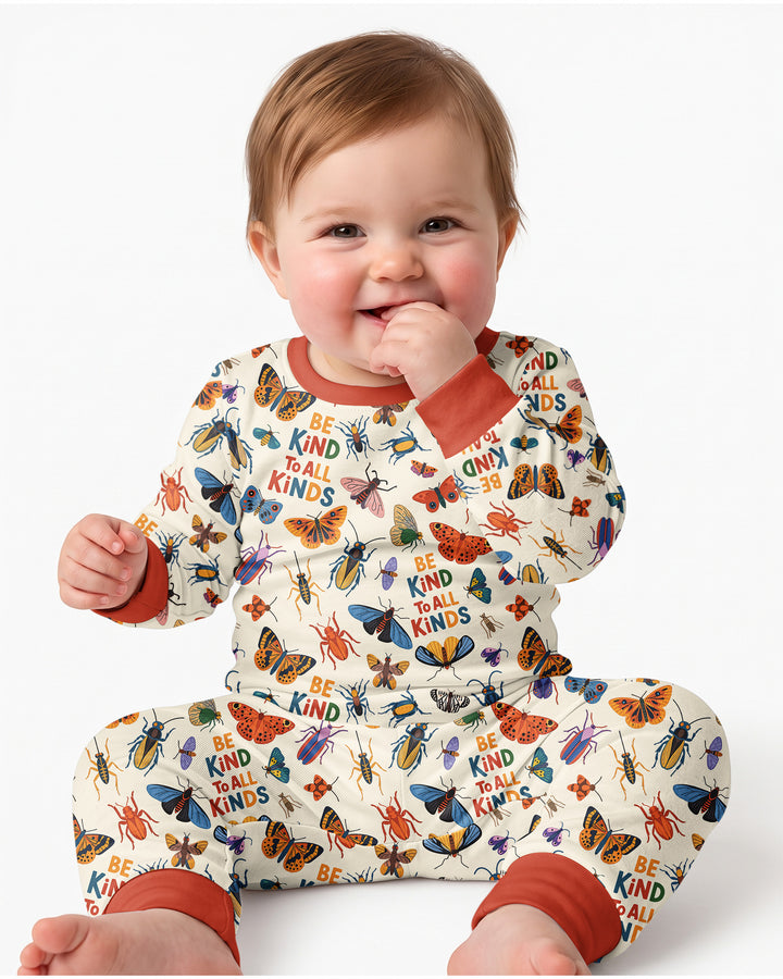 Be Kind To All Kinds Bamboo Two Piece Long Sleeve Pajama Set