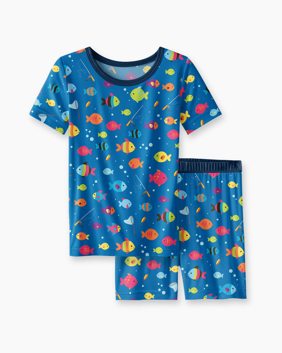 Schlafanzug-Set zweiteilig, kurze Ärmel, kurze Hose, Bambus